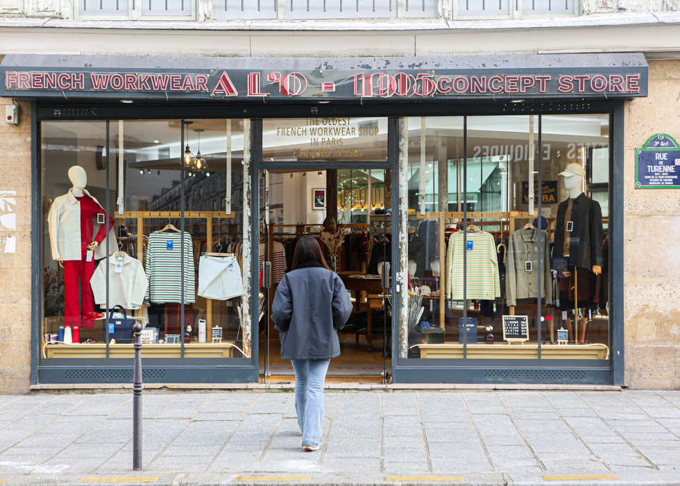 A L'O 1905 パリ｜マレ地区で見つけるフレンチワークウェアの名店 | O